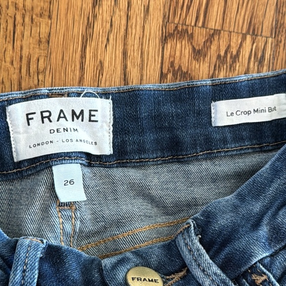 Frame Denim Women’s Le Cropped Mini Boot Flared Jeans Size 26 - Picture 8 of 9